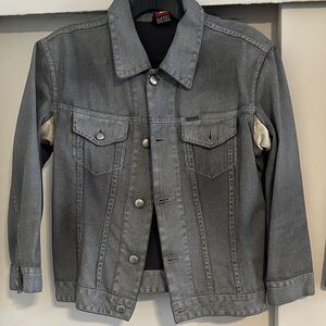 Diesel Charcoal Gray Denim Jacket